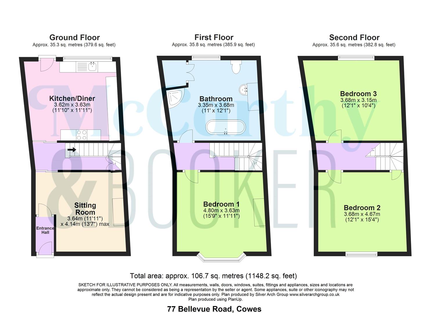 Bellevue Road, Cowes floorplan